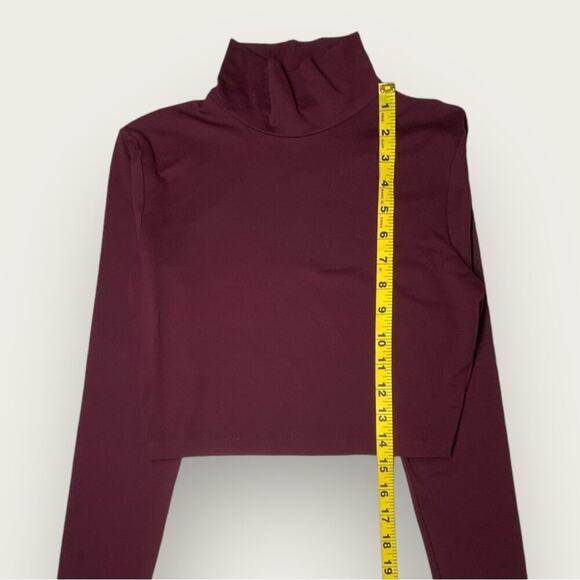 NWT | Susana Monaco | Crop Mock Long Sleeve | Port | Small - Picture 11 of 11